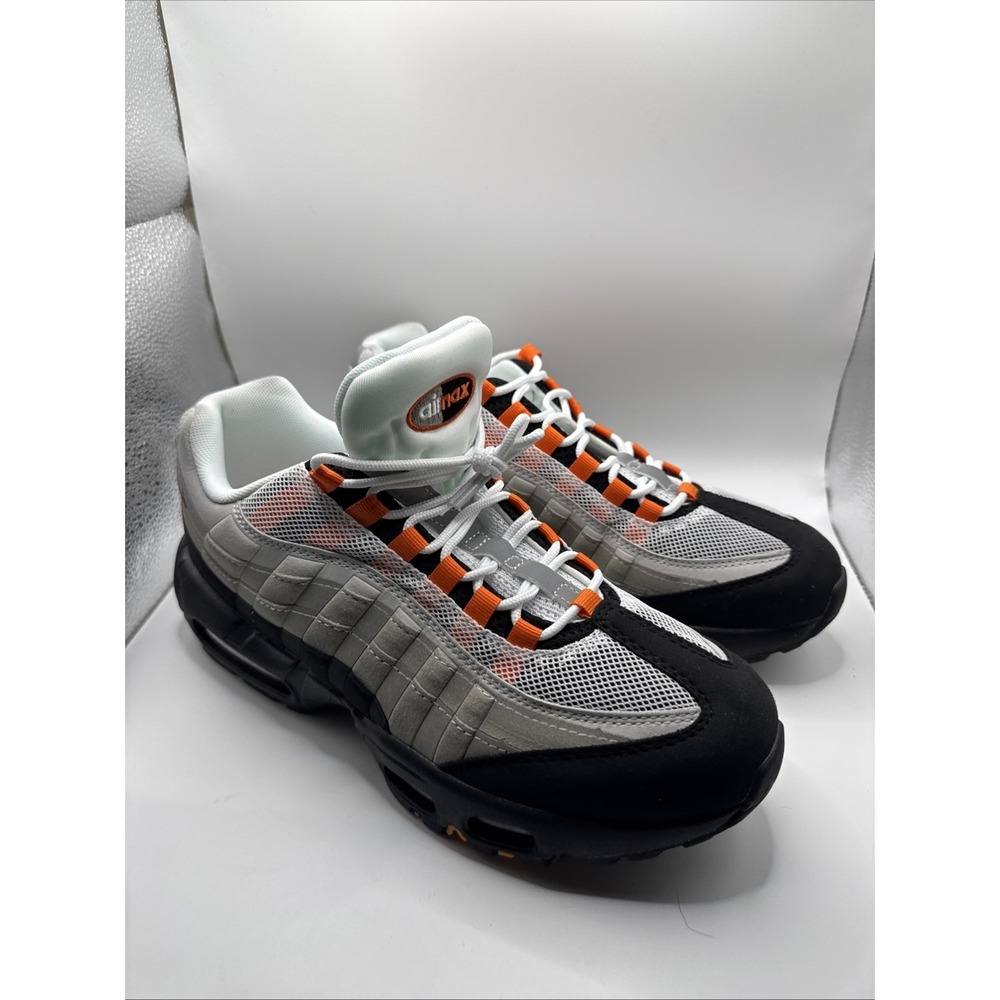 Men Nike Air Max 95 OG Bright Orange Air Cushion Casual Shoes US11 #1138